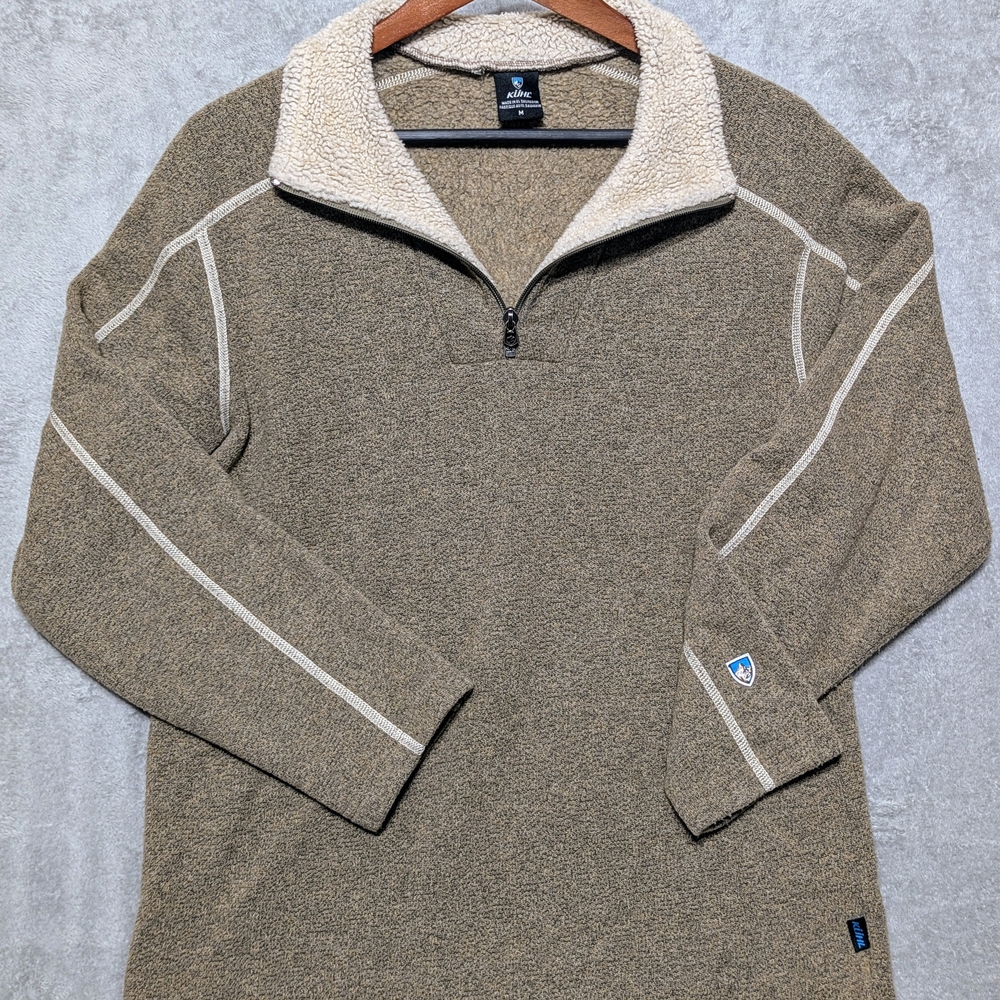 Kuhl Tan Quarter-Zip Sweatshirt